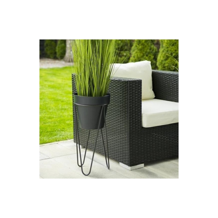 Puķu podu statīvs LOFT 50x30 cm melns