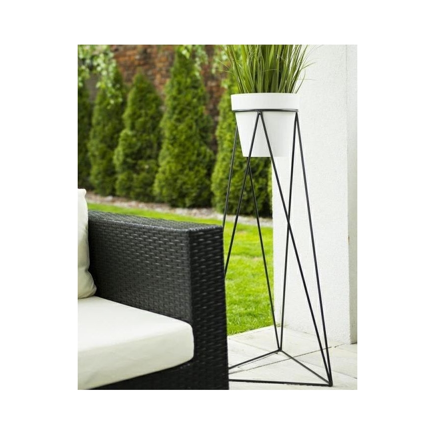 Puķu podu statīvs TRIANGL 90x50 cm melns