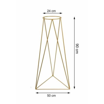 Puķu podu statīvs TRIANGL 90x50 cm zelta