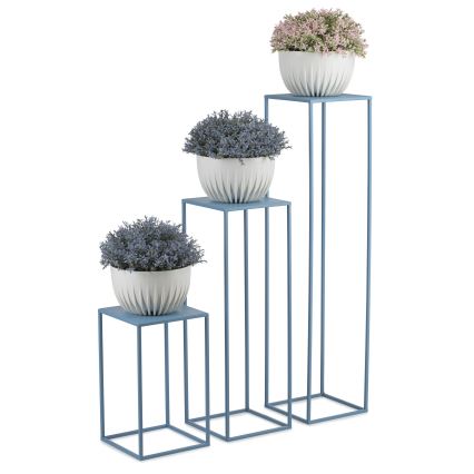 Puķu statīvs 100x24 cm zila