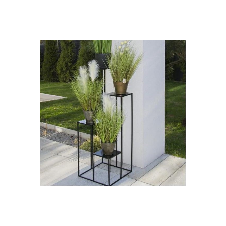 Puķu statīvs 110x40 cm melns