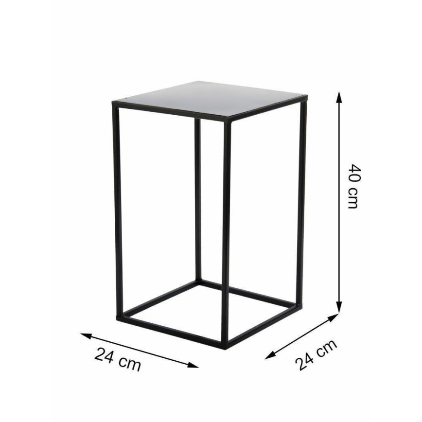 Puķu statīvs 40x24 cm melns