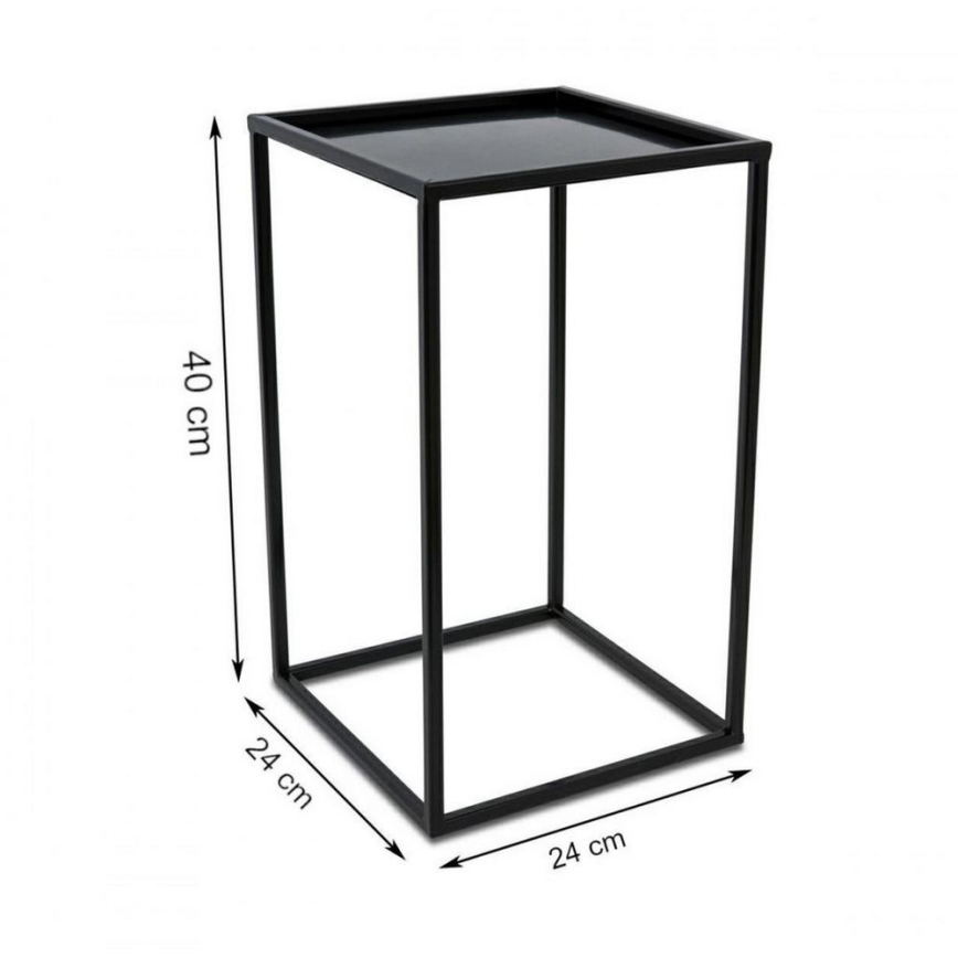 Puķu statīvs 40x24 cm melns