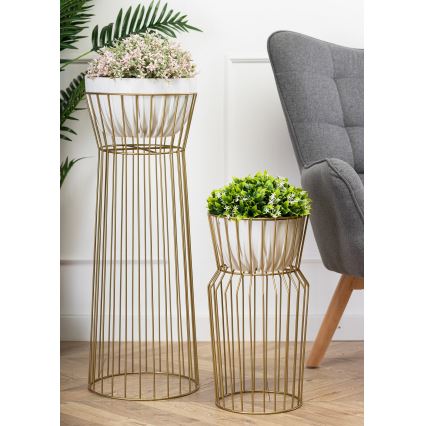 Puķu statīvs 50x26 cm zelta