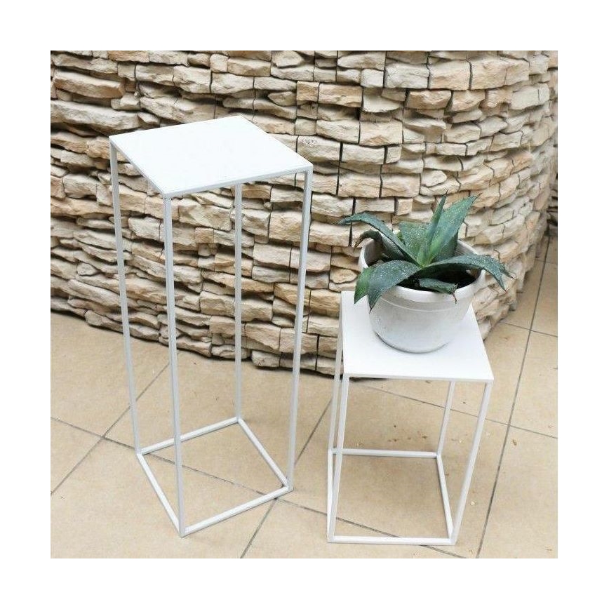 Puķu statīvs 70x24 cm balts