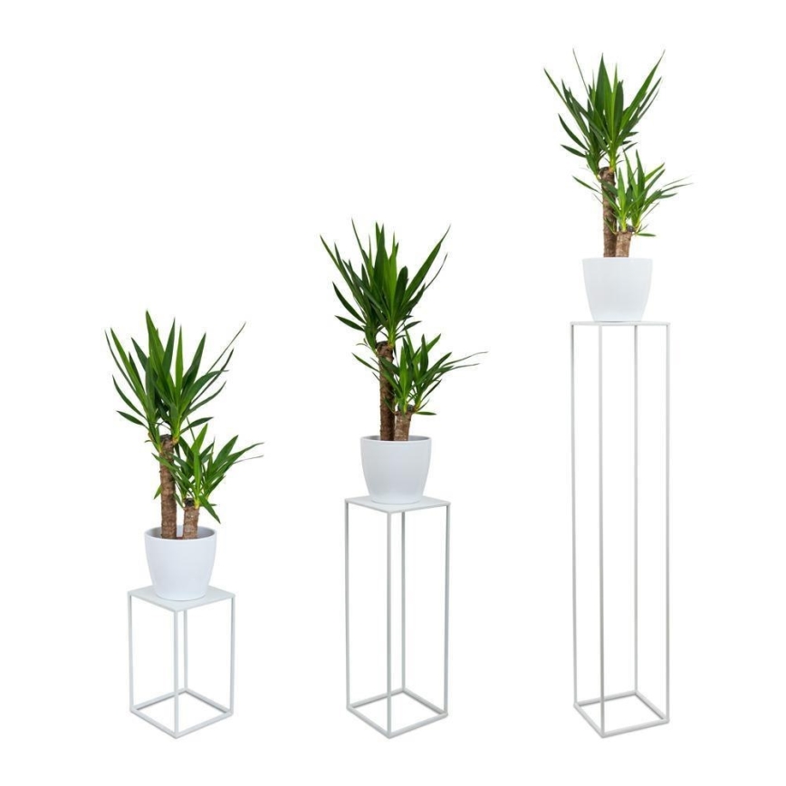 Puķu statīvs 70x24 cm balts