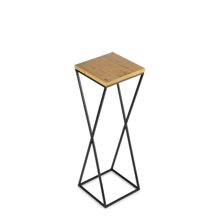 Puķu statīvs 70x24 cm melns/brūns
