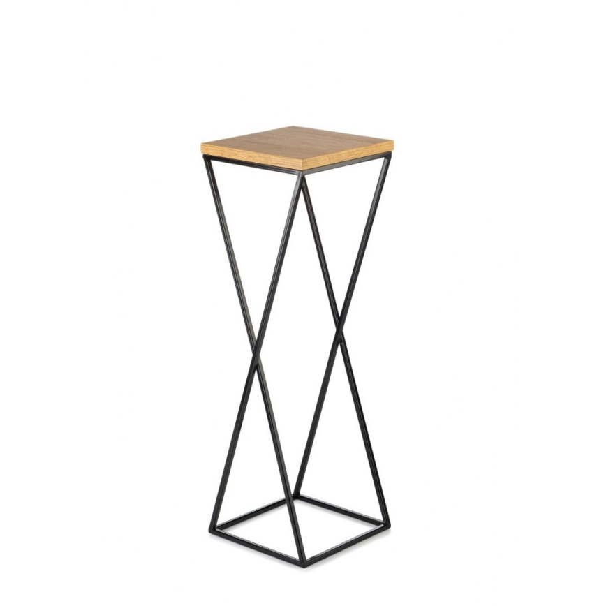 Puķu statīvs 70x24 cm melns/brūns