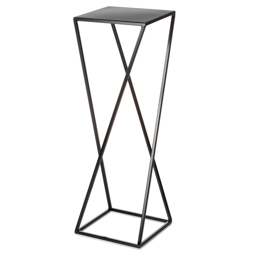 Puķu statīvs 70x24 cm melns