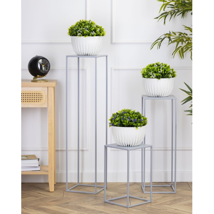 Puķu statīvs 70x24 cm pelēka