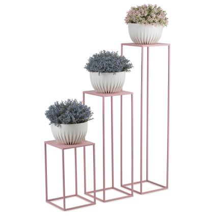 Puķu statīvs 70x24 cm rozā