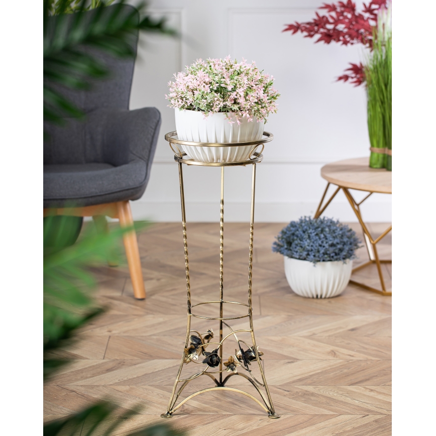 Puķu statīvs 72x28 cm zelta