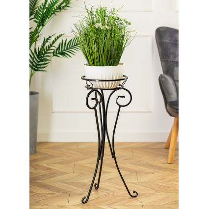Puķu statīvs 74x34 cm melna