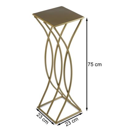 Puķu statīvs 75x23 cm zelta