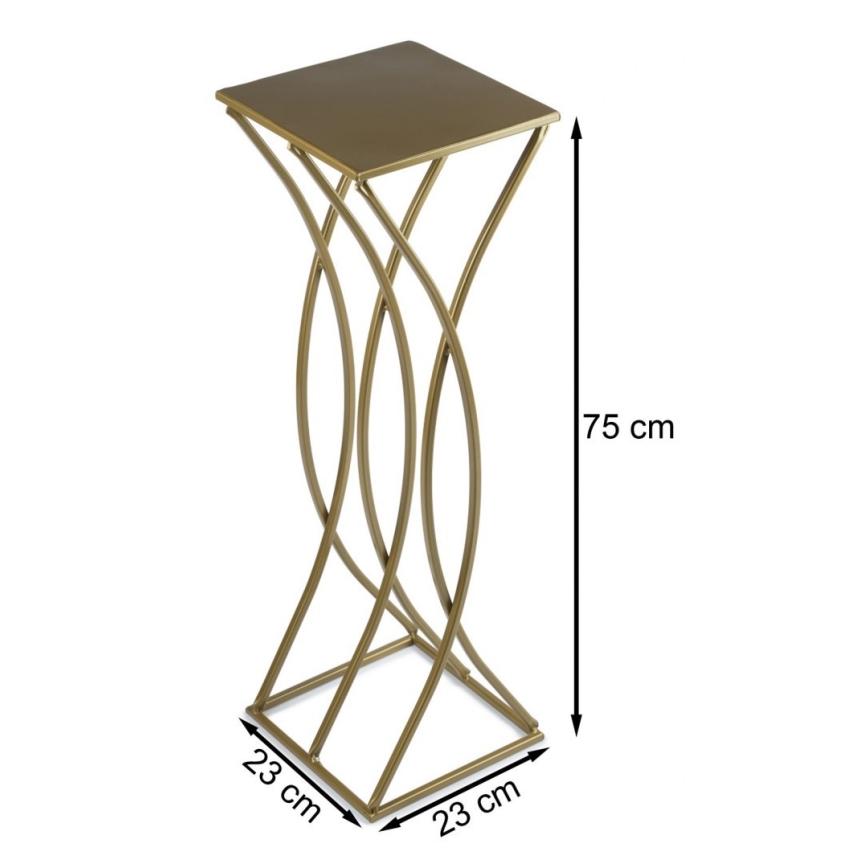 Puķu statīvs 75x23 cm zelta