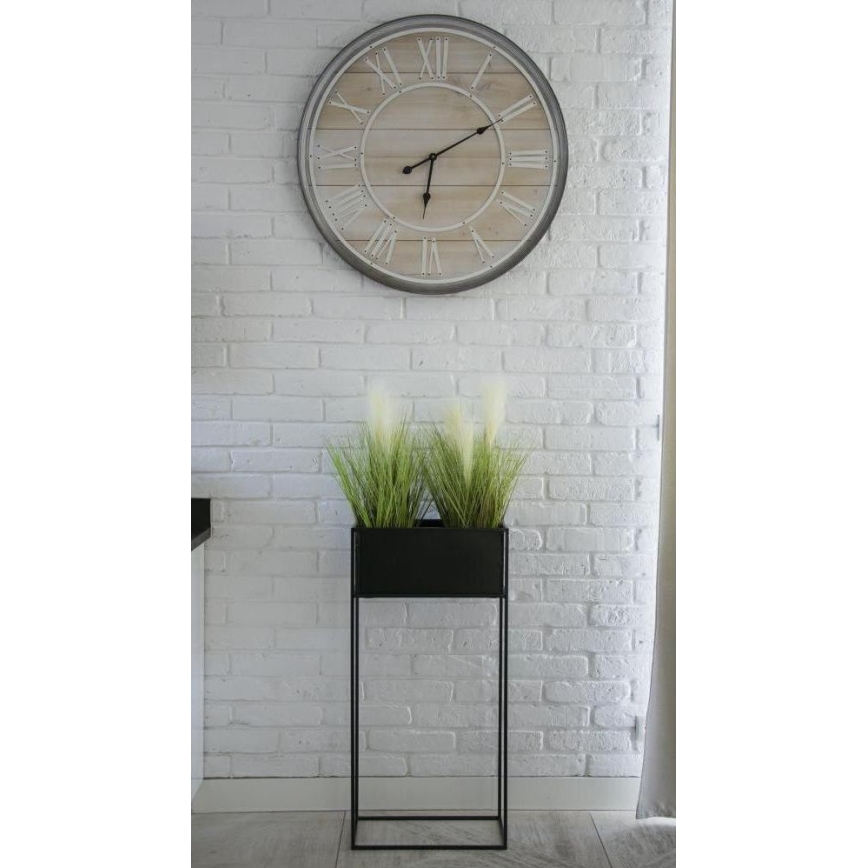 Puķu statīvs 90x44 cm melns