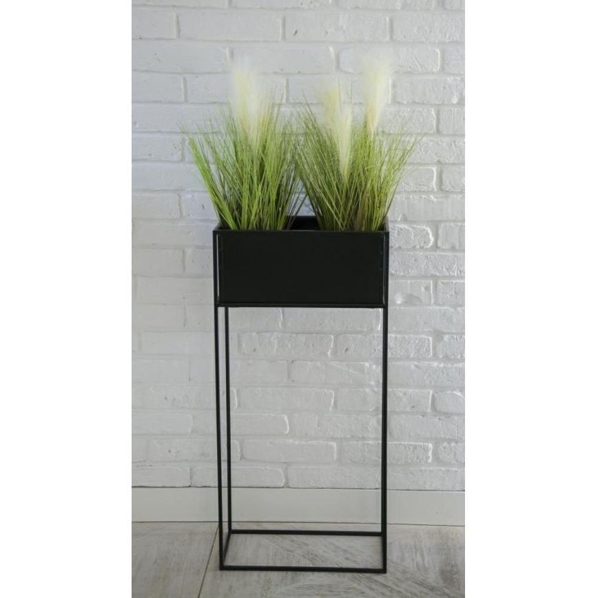Puķu statīvs 90x44 cm melns
