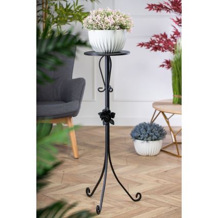 Puķu statīvs 95x39 cm melna