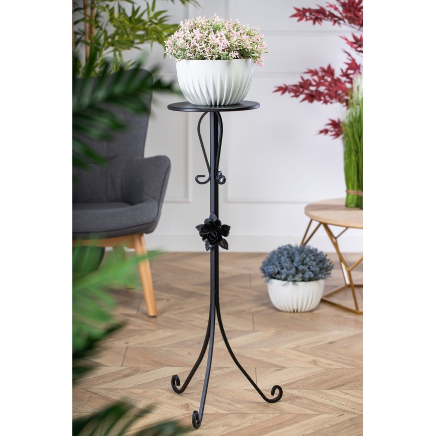 Puķu statīvs 95x39 cm melna