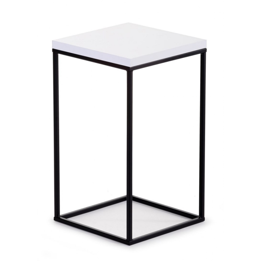 Puķu statīvs BASICLOFT 40x24 balts/melns