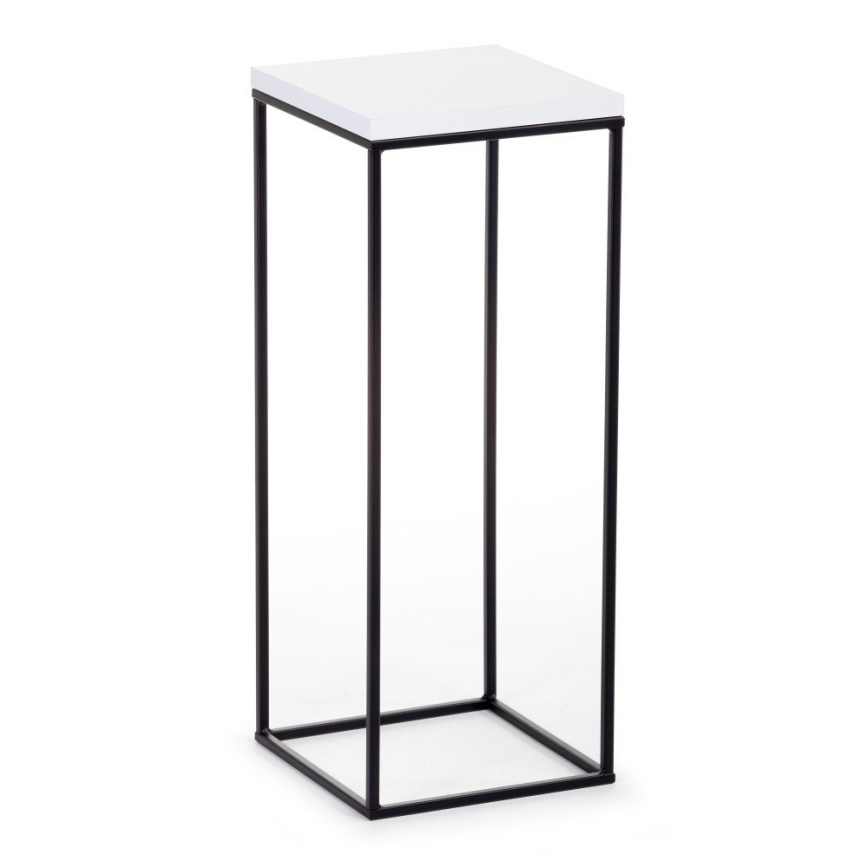 Puķu statīvs BASICLOFT 60x24 melns/balts