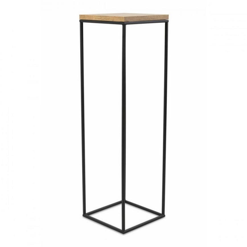 Puķu statīvs BASICLOFT 80x24 melns/brūns