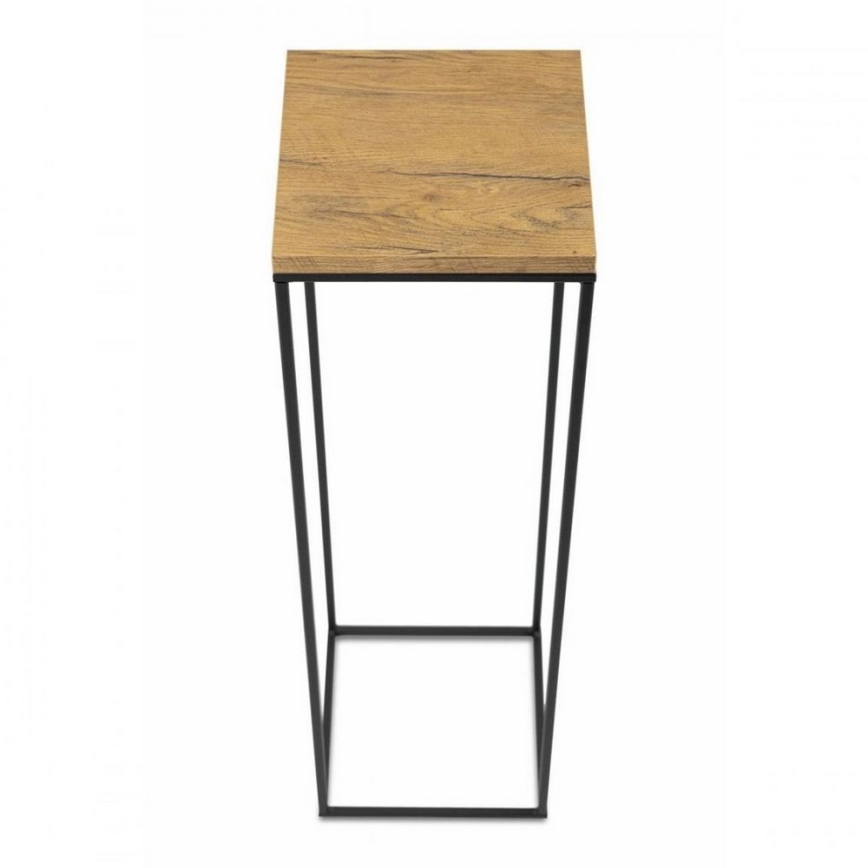 Puķu statīvs BASICLOFT 80x24 melns/brūns