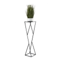Puķu statīvs LOFT 100x23,5 cm melns