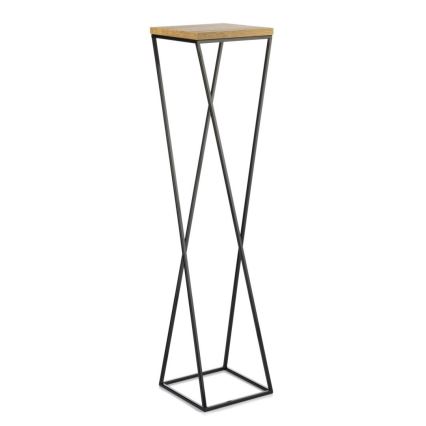 Puķu statīvs LOFT 100x24 cm melns/brūns