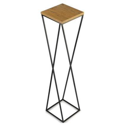 Puķu statīvs LOFT 100x24 cm melns/brūns
