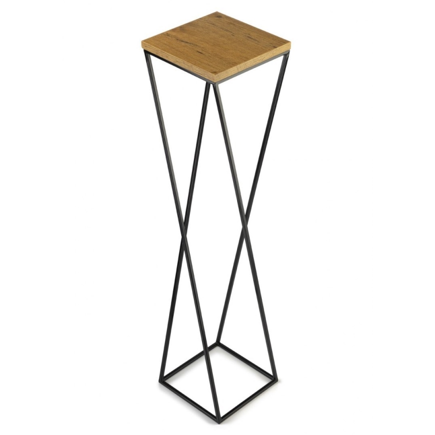 Puķu statīvs LOFT 100x24 cm melns/brūns