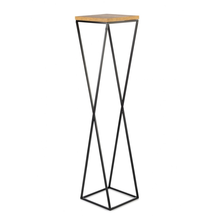 Puķu statīvs LOFT 100x24 cm melns/brūns