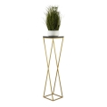 Puķu statīvs LOFT 100x24 cm zelta/melns
