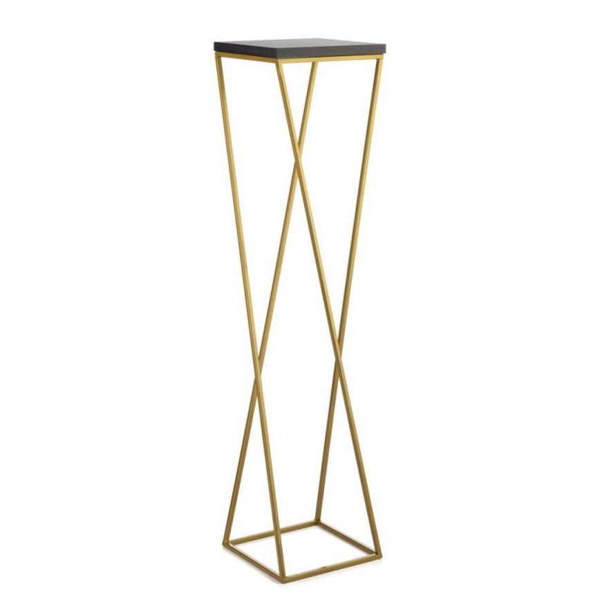 Puķu statīvs LOFT 100x24 cm zelta/melns