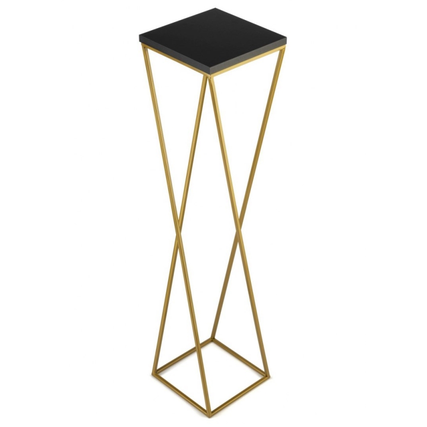 Puķu statīvs LOFT 100x24 cm zelta/melns