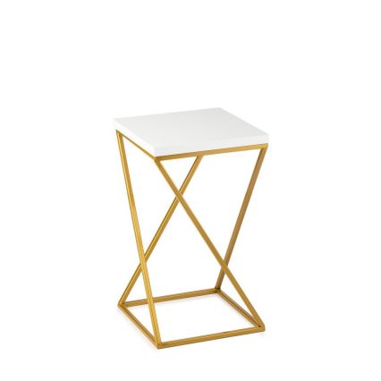 Puķu statīvs LOFT 40x24 cm zelta/balts