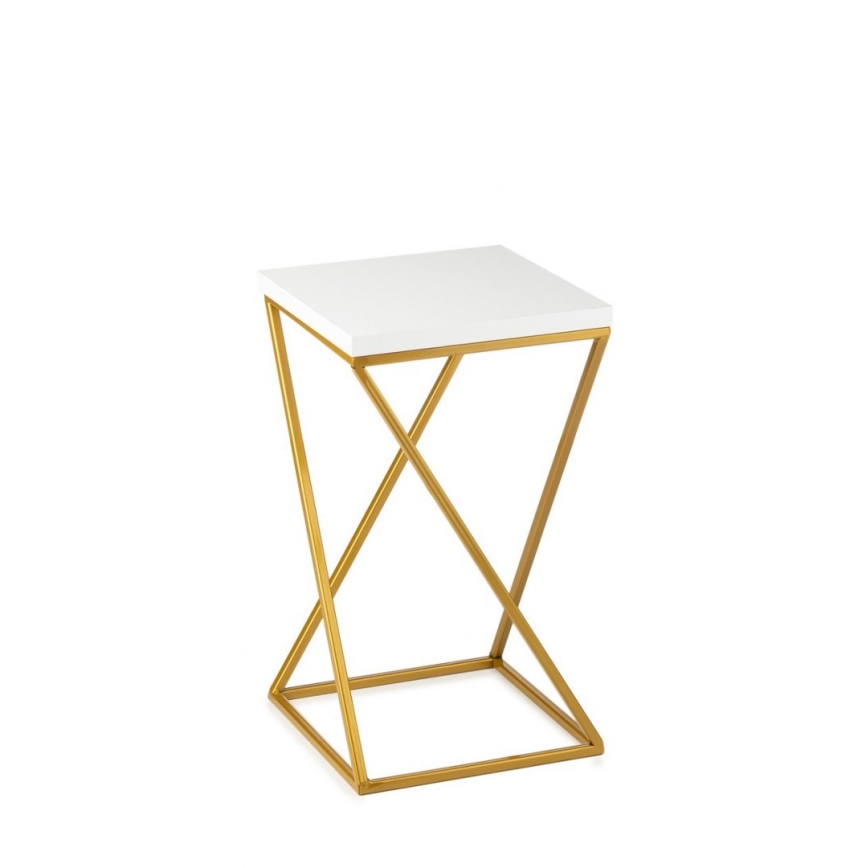 Puķu statīvs LOFT 40x24 cm zelta/balts