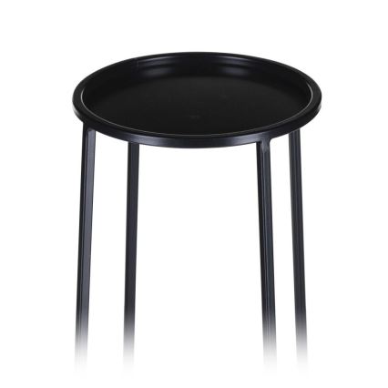 Puķu statīvs LOFT 70x24 cm, melna