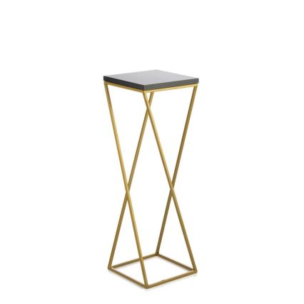 Puķu statīvs LOFT 70x24 cm zelta/melns