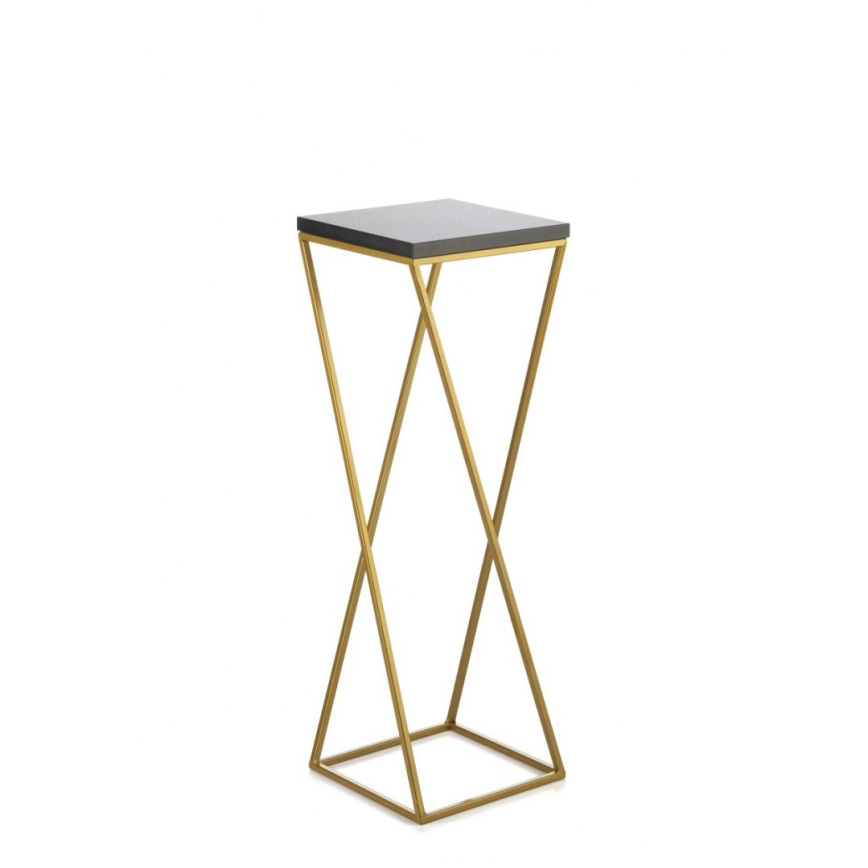 Puķu statīvs LOFT 70x24 cm zelta/melns