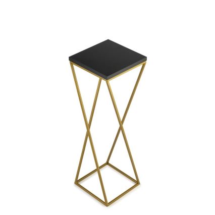 Puķu statīvs LOFT 70x24 cm zelta/melns