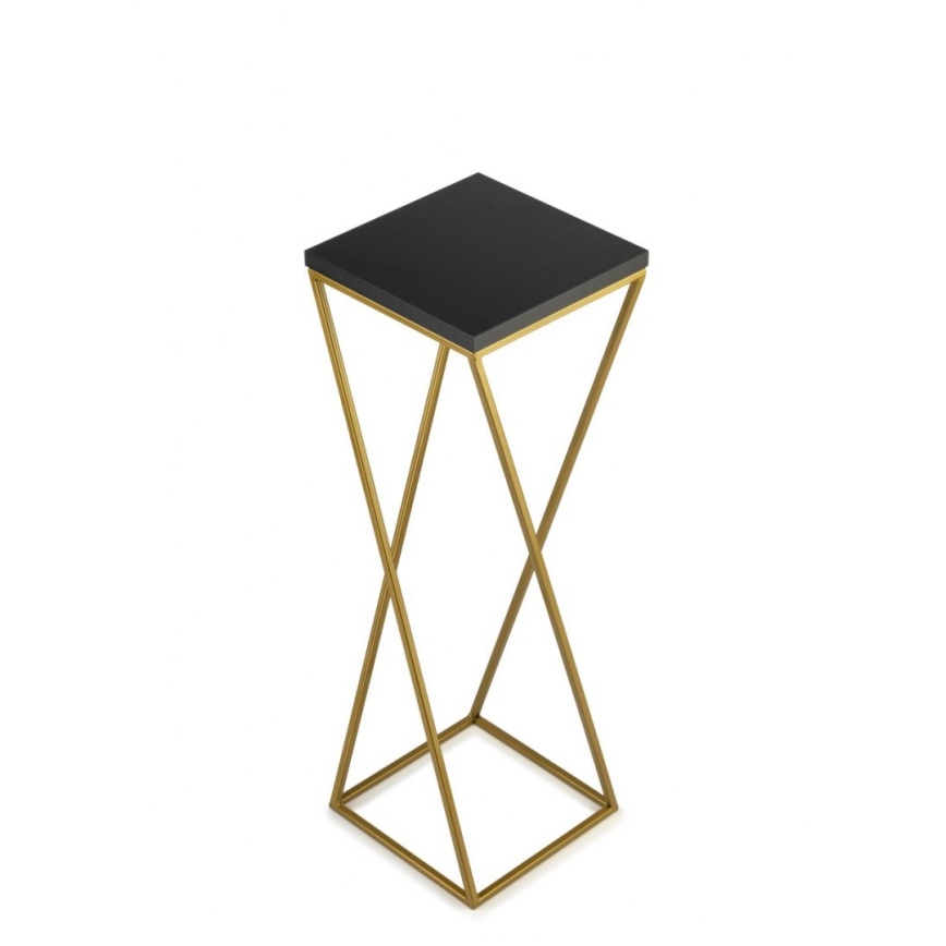 Puķu statīvs LOFT 70x24 cm zelta/melns
