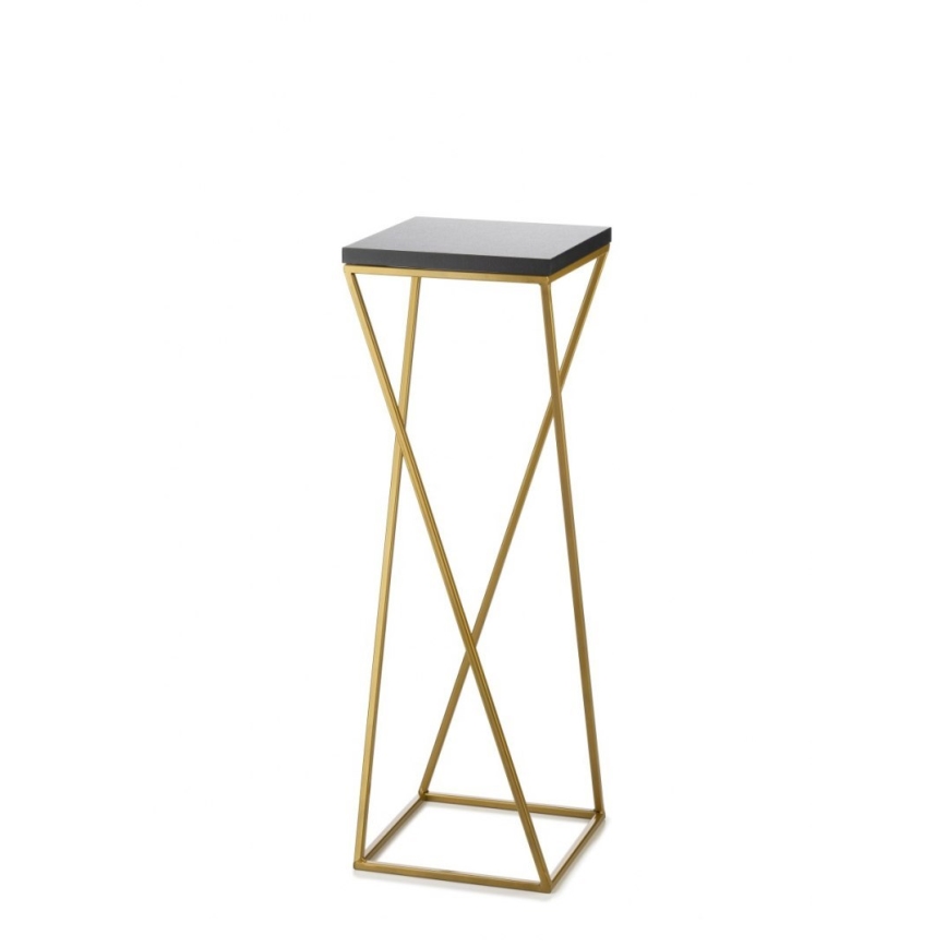 Puķu statīvs LOFT 70x24 cm zelta/melns