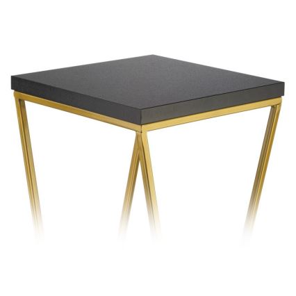 Puķu statīvs LOFT 70x24 cm zelta/melns