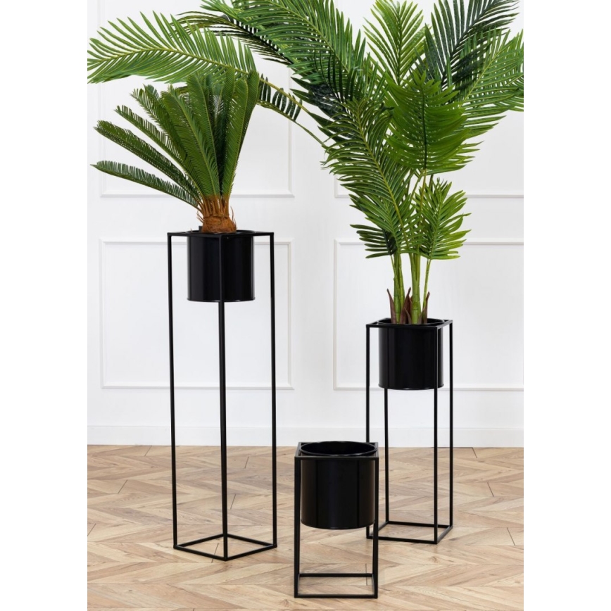 Puķu statīvs RING 100x23 cm melns
