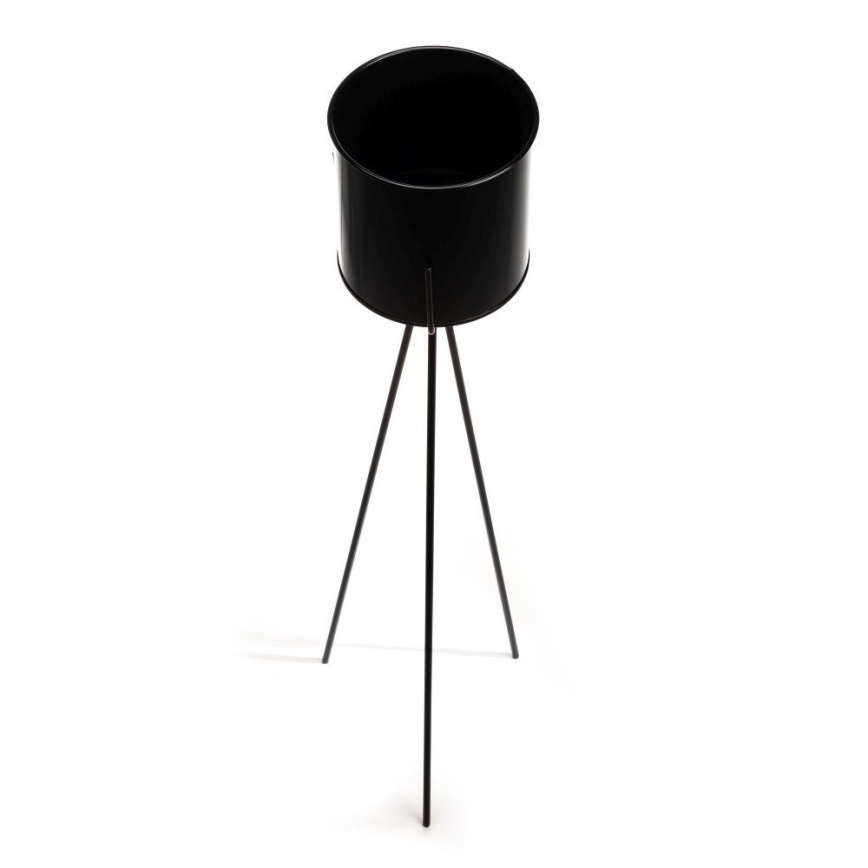 Puķu statīvs TRIPOD 110x25 cm melns