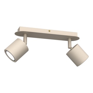 Punktveida gaismeklis DEMIA 2xGU10/8W/230V bēšs