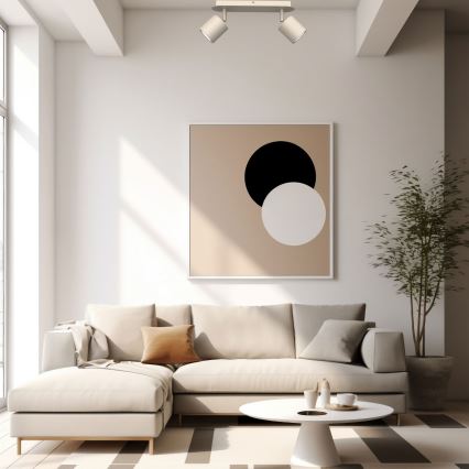 Punktveida gaismeklis DEMIA 2xGU10/8W/230V bēšs