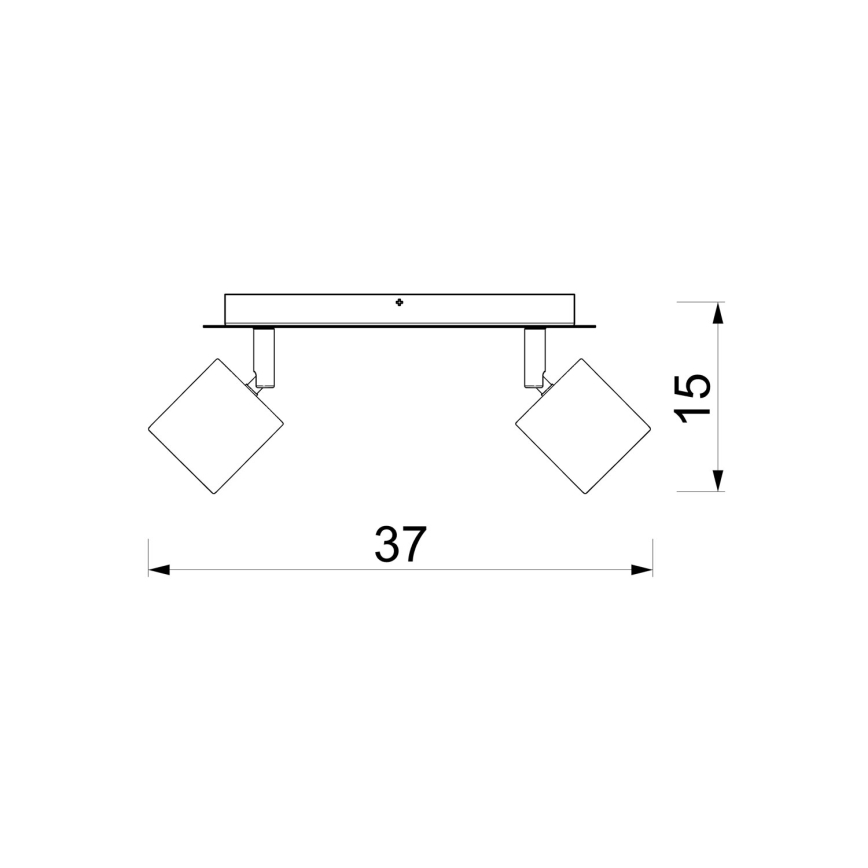 Punktveida gaismeklis DEMIA 2xGU10/8W/230V bēšs