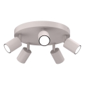 Punktveida gaismeklis FUN 5xGU10/8W/230V krēmkrāsains